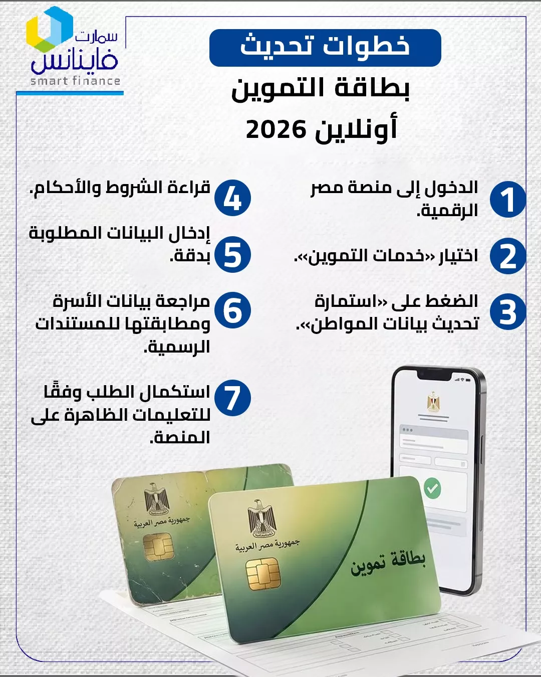خطوات تحديث بطاقة التموين أونلاين 2026