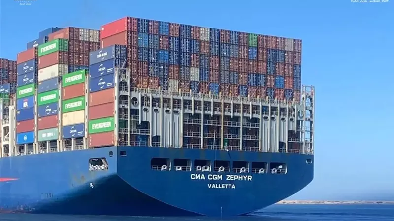 الحوافز تؤتي ثمارها.. قناة السويس تشهد العبور العاشر لـ CMA CGM ZEPHYR