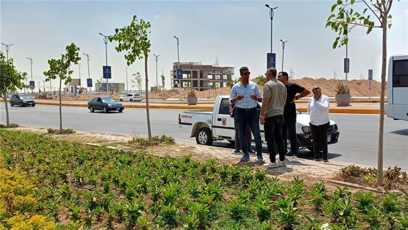 رئيس جهاز مدينة بدر يتفقد تطوير مدخل المدينة ومشروع الإسكان المتميز