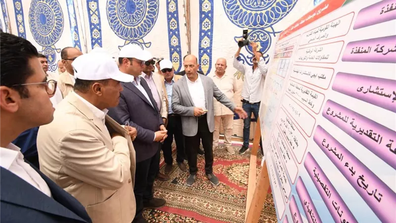 وزير الإسكان ومحافظ مطروح يتفقدان توسعات محطة معالجة صرف صحي مرسى مطروح