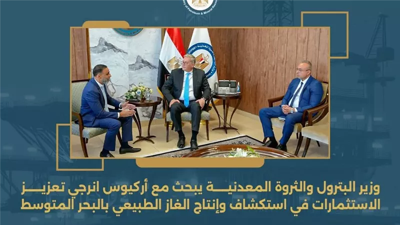 وزير البترول يبحث مع 