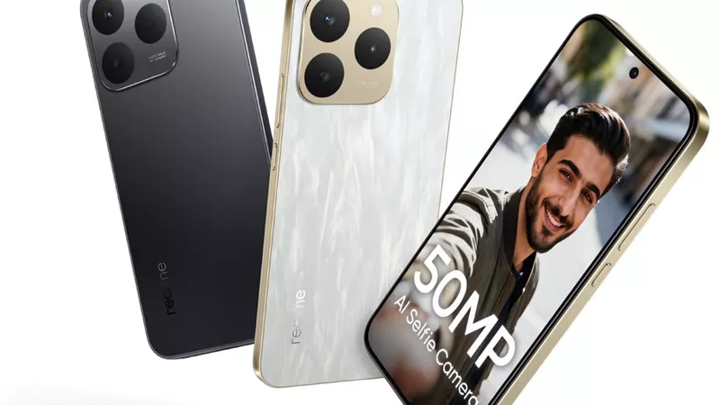 هاتف realme 15T يجمع بين التصميم الفاخر والكاميرا الأمامية بدقة 50 ميجابكسل