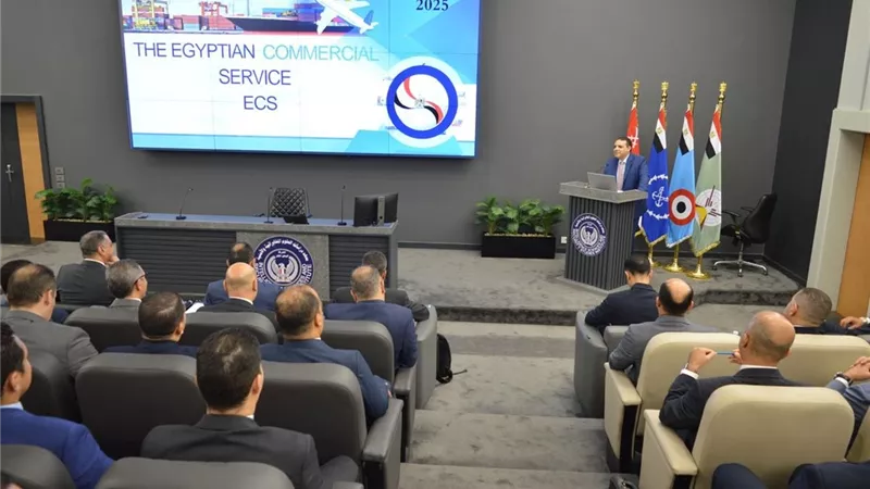 رئيس التمثيل التجاري المصري يلتقي بالضباط المرشحين للعمل بمكاتب التمثيل الدبلوماسي  بالخارج