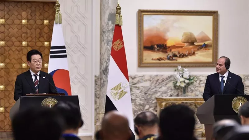 الرئيس السيسي يستقبل نظيره الكوري ويبحثان تعزيز التعاون الاقتصادي والاستثماري بين البلدين