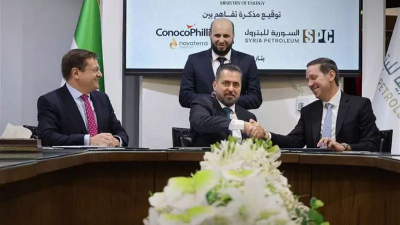 توقّيع مذكرة تفاهم بين أمريكا وسوريا لزيادة إنتاج الغاز واستكشاف حقول جديدة 