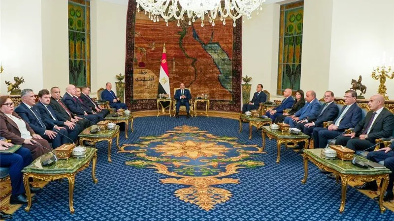 الرئيس السيسي يؤكد تعزيز التعاون الاقتصادي والاستثماري والتنمية والبنية التحتية بين مصروالجزائر
