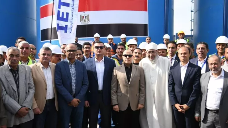 وزير الإسكان ومحافظ كفر الشيخ يفتتحان محطة مياة شرب دقميرة 