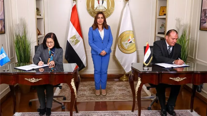 وزيرة التنمية المحلية تشهد توقيع مشروع تعزيز صمود المدن مع الأمم المتحدة