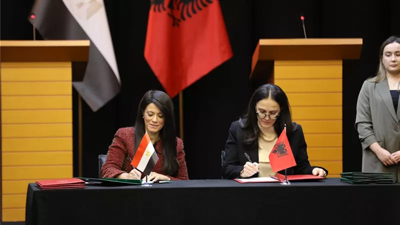  مصر وألبانيا يتفقان على استكشاف مجالات الشراكة في 25 قطاعات استراتيجيًا
