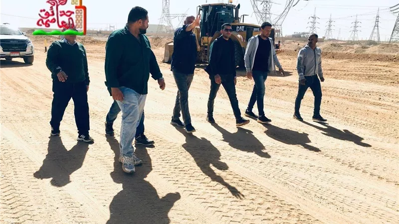 رئيس جهاز حدائق العاصمة يتابع أعمال ترفيق قطع أراضي بيت الوطن