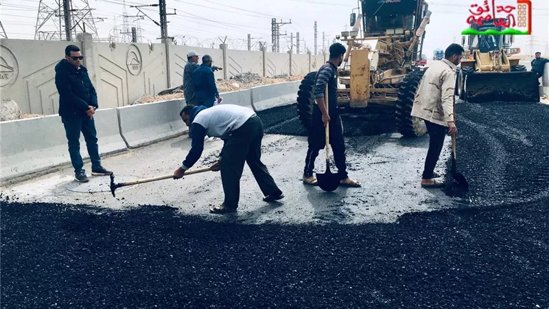 رئيس حدائق العاصمة يُتابع أعمال رصف ورفع كفاءة الطرق بمداخل المدينة