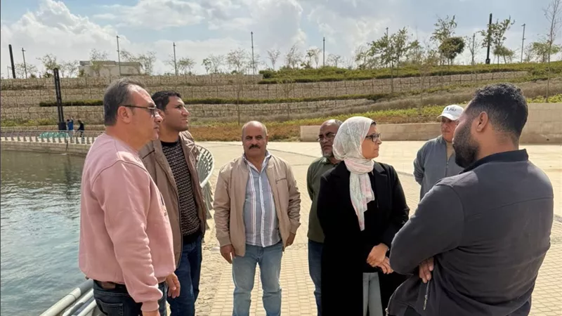 رئيس جهاز العاصمة الجديدة تتفقد منطقة الحدائق المركزية لمتابعة أعمال الصيانة الجارية