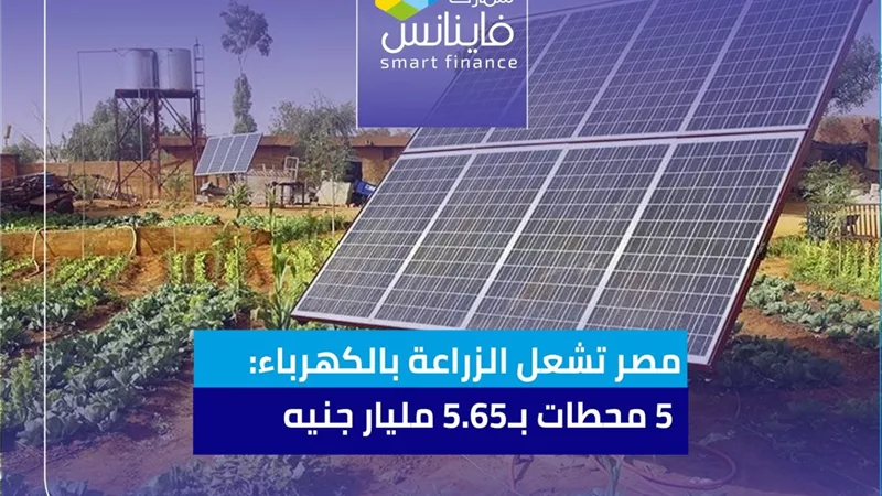 مصر تشعل الزراعة بالكهرباء: 5 محطات بـ5.65 مليار جنيه
