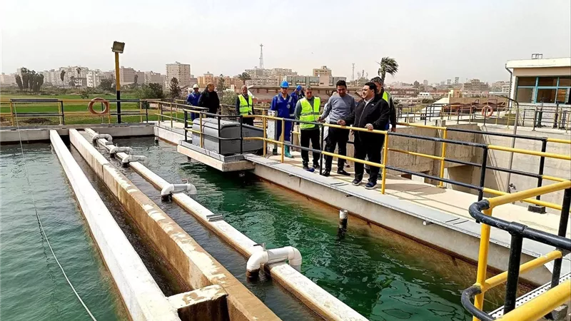 شركة مياه البحيرة تتابع جودة المياه المنتجة وتلبية احتياجات المواطنين بالعيد