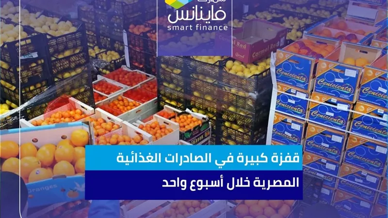 قفزة كبيرة في الصادرات الغذائية المصرية خلال أسبوع واحد