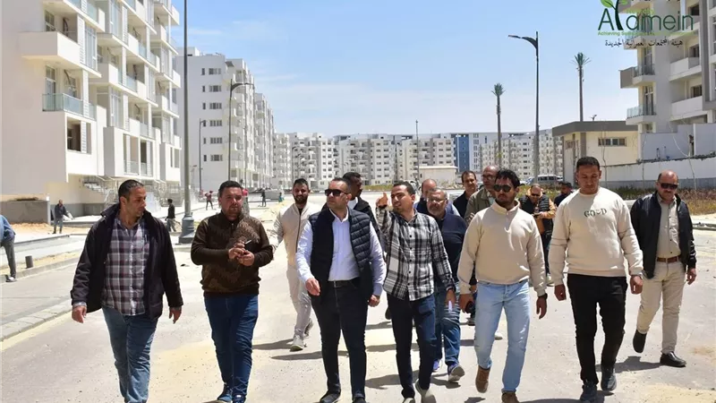 جولة موسعة لرئيس جهاز العلمين الجديدة بكمبوند “مزارين” لمتابعة نسب الإنجاز ودفع معدلات التنفيذ