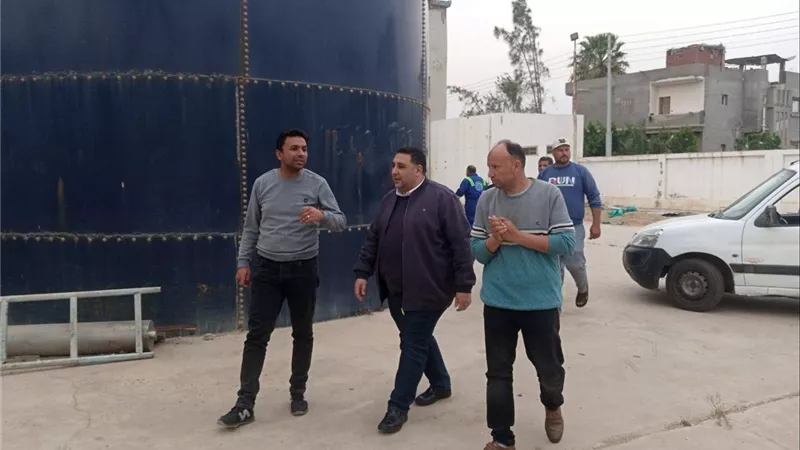 رئيس شركة مياه البحيرة يتفقد محطة كوم النصر ويوجه برفع كفاءة التشغيل 