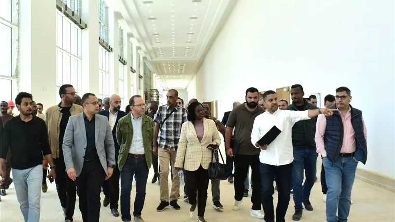 العلمين الجديدة تتأهب لحدث قاري..وفد «الخارجية» والاتحاد الأفريقي يتفقد مركز المؤتمرات العالمي