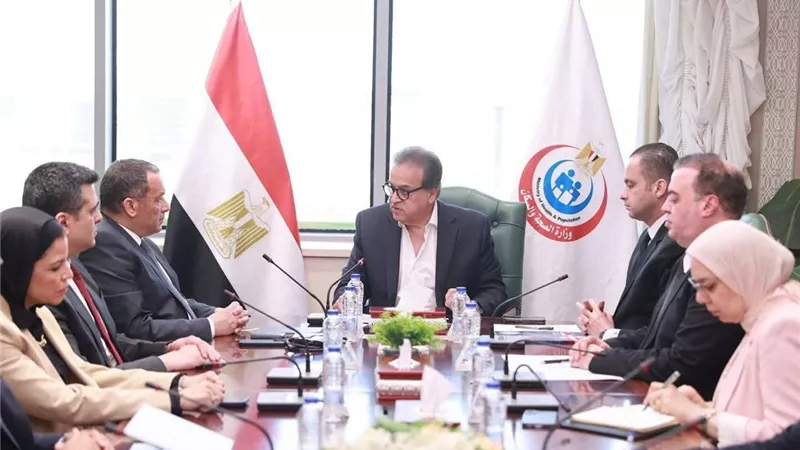 وزير الصحة يبحث التعاون الرقمي مع شركة أورانج مصر لتطوير المنظومة الصحية