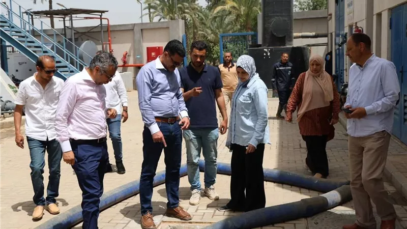 رئيس مياه القليوبية يتفقد محطة نوب طحا ويعلن تطوير تقنيات تنقية المياه