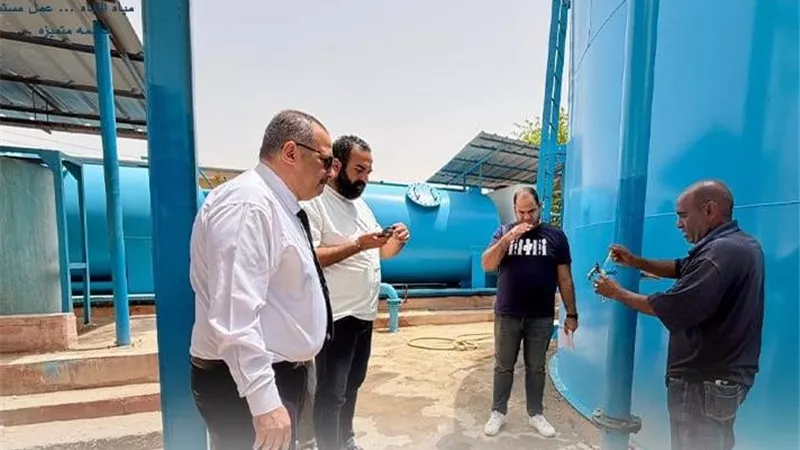 رئيس مياه القناة يتابع تطوير محطة عين غصين استعدادًا لزيادة استهلاك الصيف