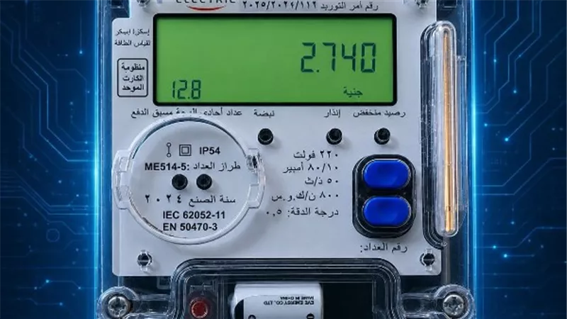 قبل شحن عداد الكهرباء.. القابضة تحذر من تجاهل الساعة والتاريخ