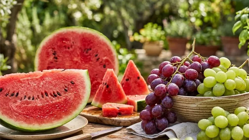شعبة الفاكهة: البطيخ بين 30 و100 جنيه والعنب من 25 إلى 40 جنيهًا بالأسواق