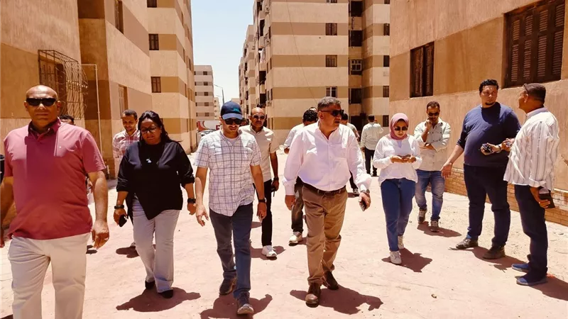 رئيس جهاز حدائق أكتوبر أعمال التنمية بمنطقة اللوتس والوقوف على معدلات التنفيذ 