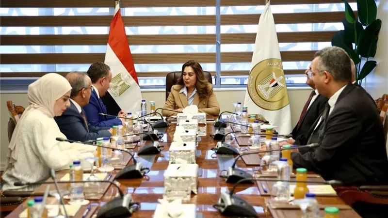 وزيرة التنمية المحلية تبحث مع نقيب المهندسين عددًا من ملفات التعاون المشترك