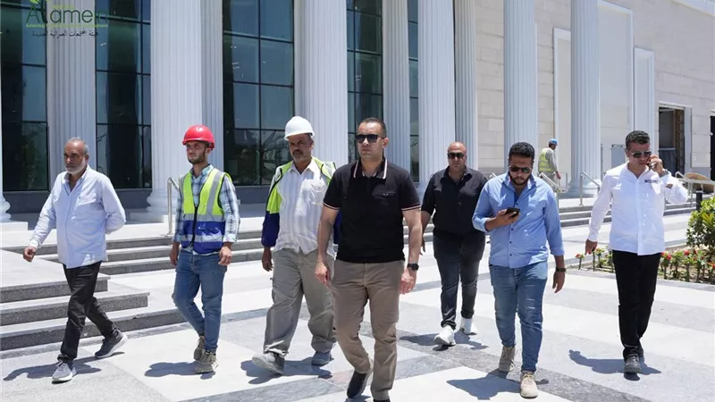 رئيس جهاز العلمين الجديدة يتفقد جاهزية مركز المؤتمرات والمعارض الدولية بالمدينة التراثية