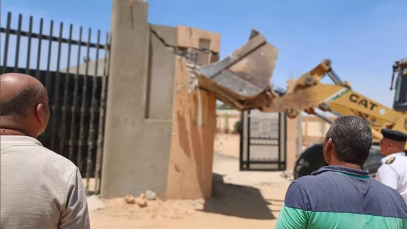 لا للبناء العشوائي.. جهاز العبور الجديدة يواصل مواجهة التعديات على أراضي الدولة