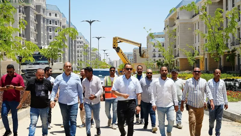 العلمين الجديدة تواصل سباق الإنجاز..متابعة مكثفة لأعمال الحي اللاتيني وتسريع معدلات التنفيذ