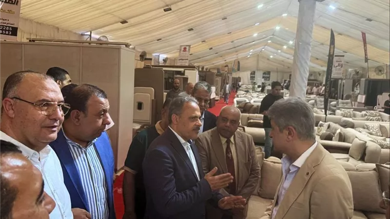 محمد عبد اللطيف فايد يفتتح معرض أثاثنا بالشرقية لدعم صناعة الأثاث المصري