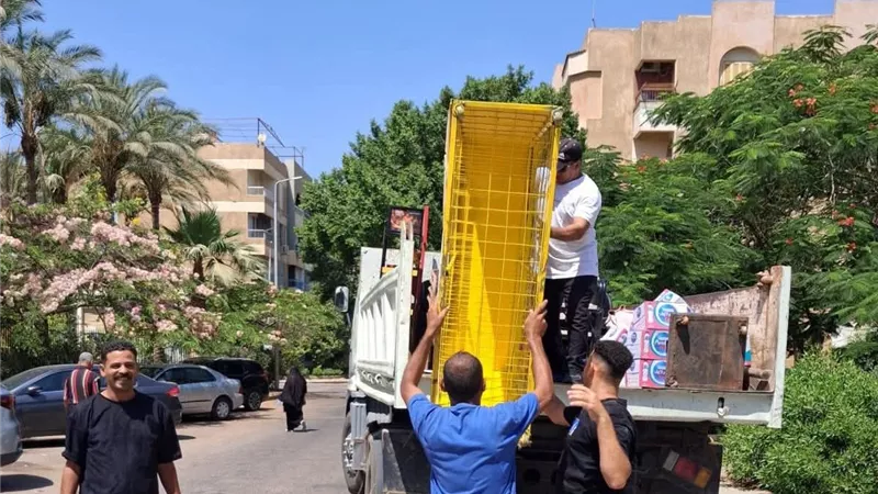 لا تهاون مع المخالفات.. حملات مكثفة لرفع الإشغالات بمدينة الشيخ زايد