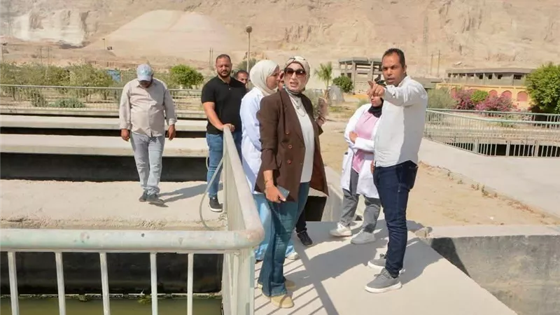 رئيس جهاز السويس الجديدة تتابع كفاءة محطة معالجة المخلفات الصناعية واستدامة التشغيل البيئي