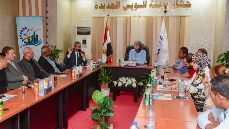 السويس الجديدة تستقبل وفد من المواطنين للتعرف على فرصها الاستثمارية والتنموية المتكاملة