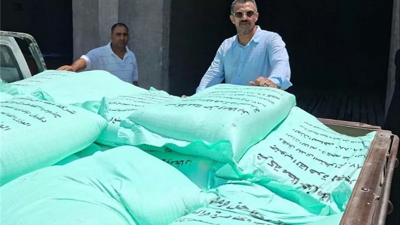 ضبط 27 شيكارة دقيق مدعم و400 كجم لحوم مجهولة المصدر بحوش عيسى
