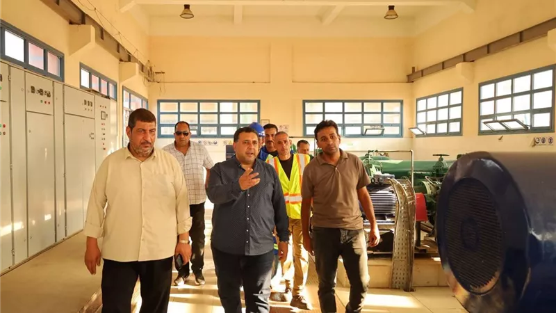 التراس يتفقد محطة غرب النوبارية ويؤكد جودة المياه واستقرار الخدمة للمواطنين