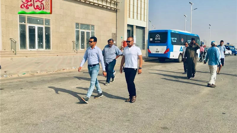 رئيس جهاز حدائق العاصمة يتابع أعمال الطرق المؤدية لمدخل محطة القطار الكهربائي