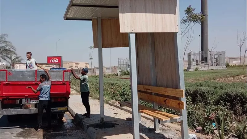 إنشاء 6 محطات انتظار جديدة لخدمة المواطنين في مناطق حدائق أكتوبر