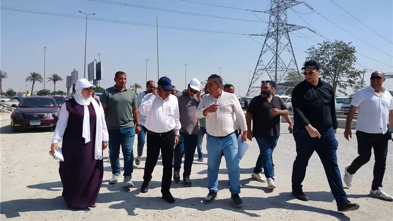 رئيس جهاز حدائق أكتوبر يتابع تطوير طريق سوق الجملة ورفع كفاءة منطقة الأندلس