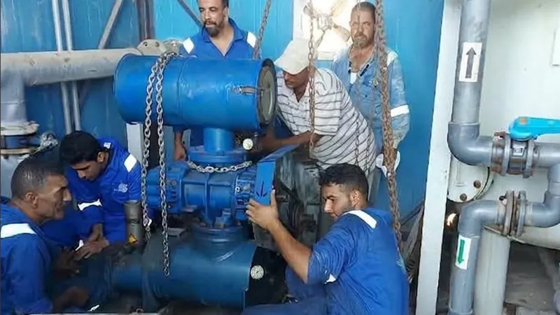 مياه القناة تواصل رفع كفاءة محطة معالجة الرضوان ببورسعيد لتعزيز استقرار الصرف الصحي