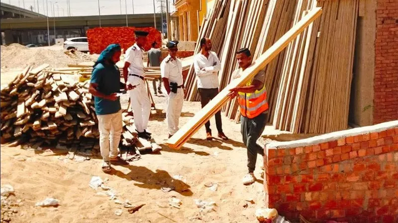 حملات مكثفة لإزالة مخالفات تغيير النشاط بجنوب الأحياء السكنية في 6 أكتوبر