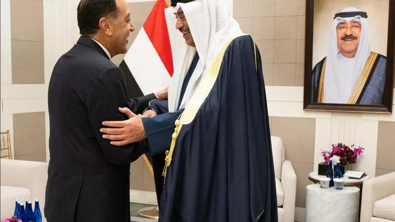ولي عهد الكويت يستقبل مدبولي في نيويورك لبحث تعزيز التعاون بين مصر والكويت