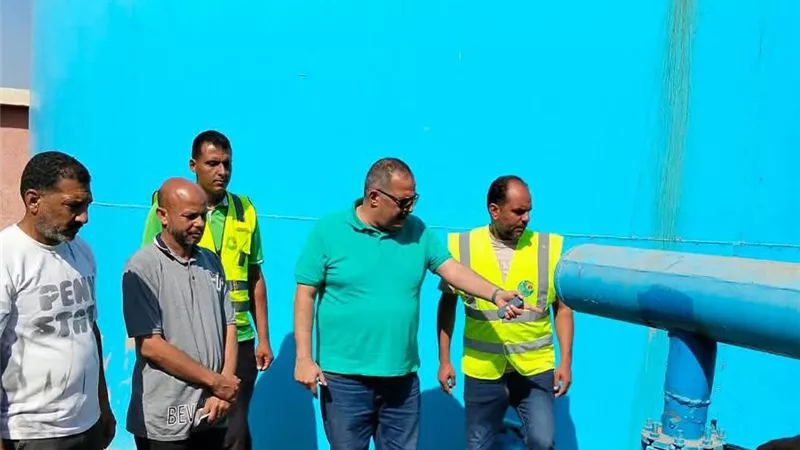 رئيس مياه القناة يتفقد محطة أبو دهشان بأبو صوير لمتابعة التشغيل وانتظام الخدمة