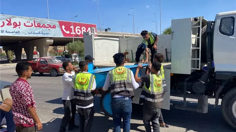 جهاز مدينة 6 أكتوبر يواصل حملاته المكثفة بالقطاع الشمالي لرفع الإشغالات والتعديات