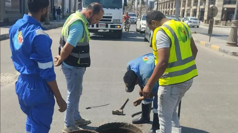 مياه القناة تستعد للشتاء.. تطهير شبكات بورسعيد ورفع كفاءة المحطات لمواجهة الطوارئ