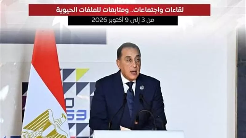 مدبولي في أسبوع.. تأمين السلع ومشروعات المياه والاستعداد لمنتدى مصر 2026
