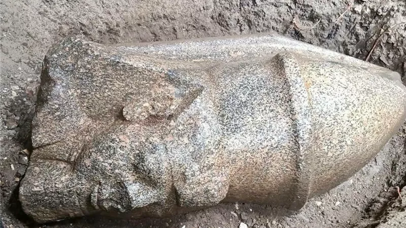 اكتشاف أثري بالغربية.. تمثالان ضخمان لرمسيس الثاني يكشفان أسرار بهبيت الحجارة